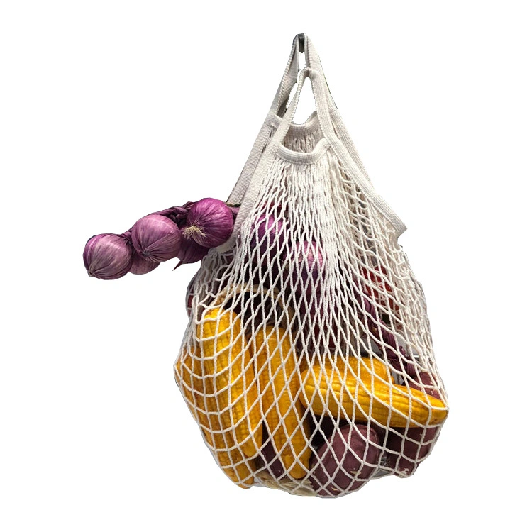 Strong Packing Fruit and Vegetable Leno Drawstring Mesh Net Bag