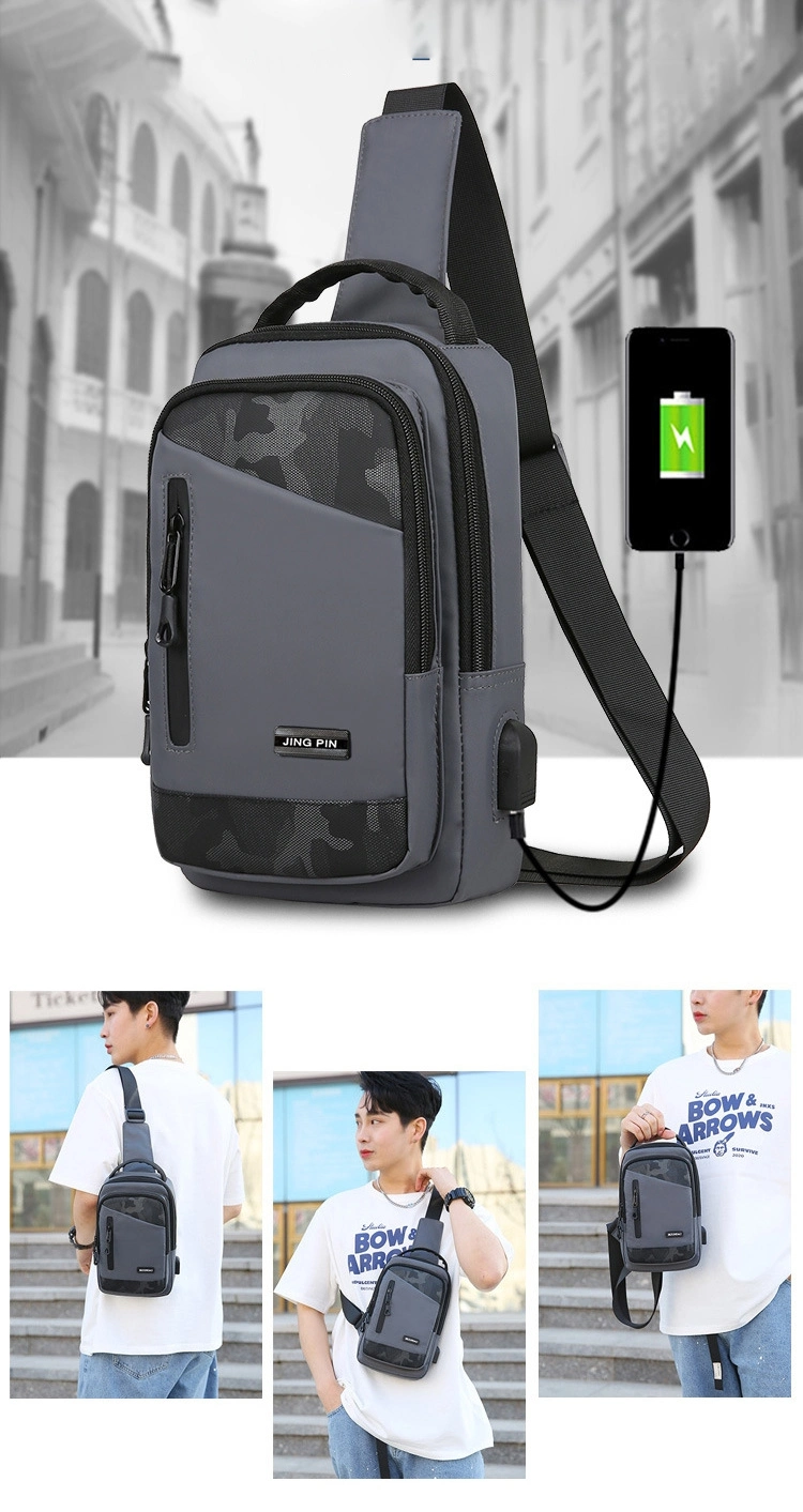 Customized Fashion Other Cheron 1PC/PP 28*17*6cm China Fanny Pack Crossbody Sling USB Bag