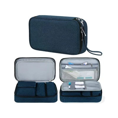 Borsa per insulina, borsa da viaggio per diabetici per penne per insulina, misuratore di glucosio e altri accessori per diabetici (solo borsa)