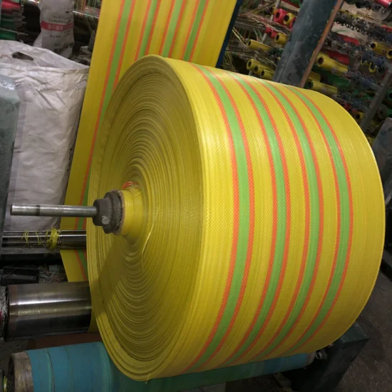 Rotoli di tessuto tubolare per sacchetti in PP all'ingrosso in tessuto 100% PP della fabbrica cinese per sacchi grandi sacchi